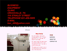 Tablet Screenshot of businessequipmentclinic.com